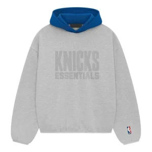 Fear of God Essentials x NBA Knicks Hoodie 'Light Heather' 192AL246301F