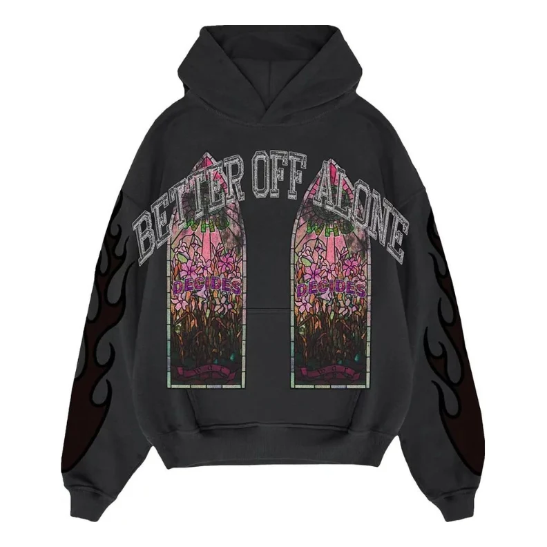 Who Decides War x A Boogie Wit Da Hoodie Better Off Alone Hoodie 'Black' WDWAB238
