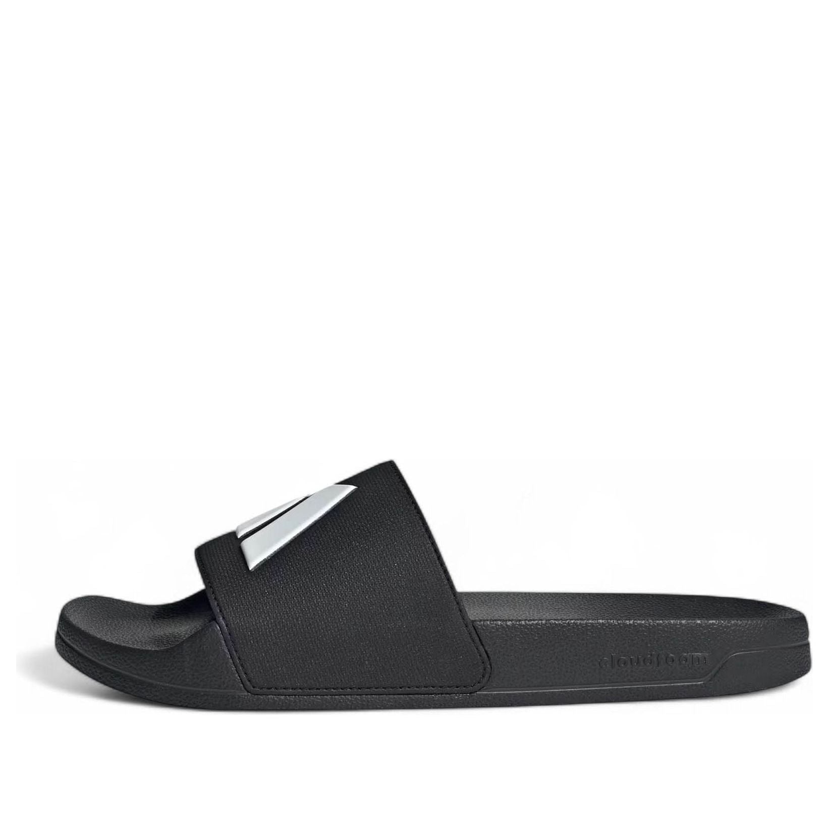 adidas Adilette Shower Slides Asia Sizing 'Black White' JS3565