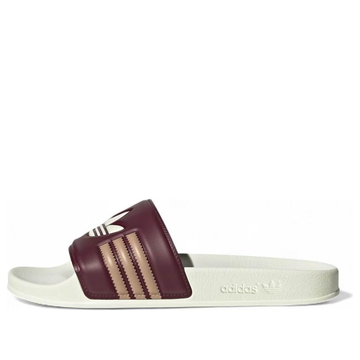 adidas Adilette Slides Asia Sizing 'Shadow Red Cream White' JH7763