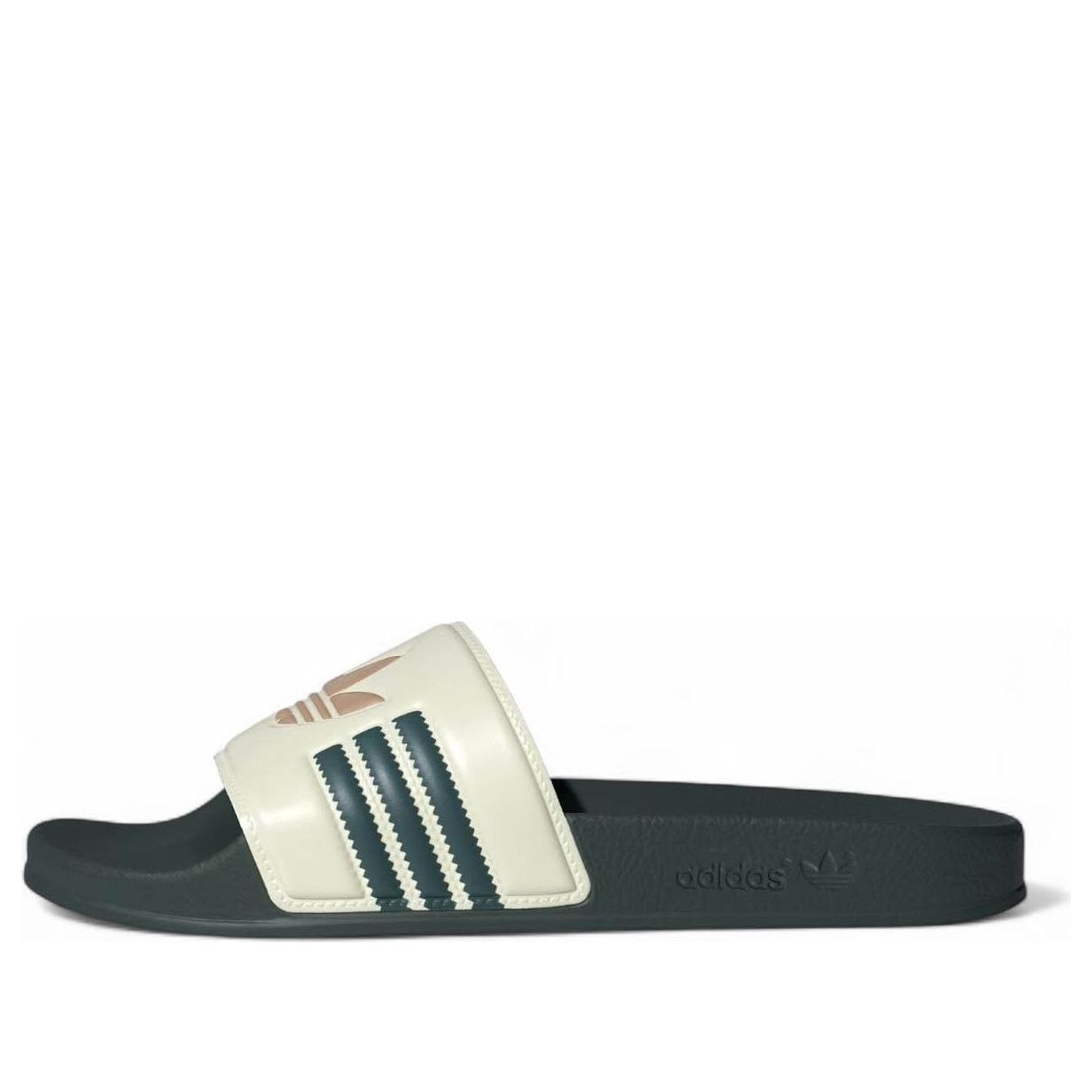 adidas Adilette Slides Asia Sizing 'Cream White Mineral Green' JH7764