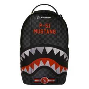 Sprayground x Boeing P-51 Mustang Backpack 'Black Red' G6875-64