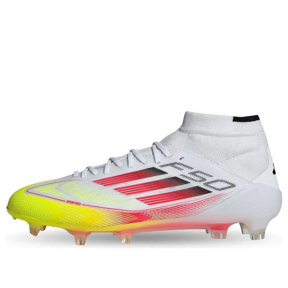 adidas F50 Elite Mid FG 'Pure Victory Pack White Yellow Neon Red' IE1457