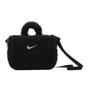 (GS) Nike Sportswear NSW Faux Fur Crossbody Bag 'Black' FB3039-010