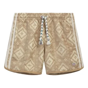 adidas x CLOT Heritage Print Short Asia Sizing 'Warm Sandstone' KE7068