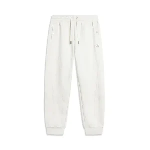 Li-Ning Way of Wade Love & Passion Embroidered Sweat Pants 'Whtie' AKLU017-2