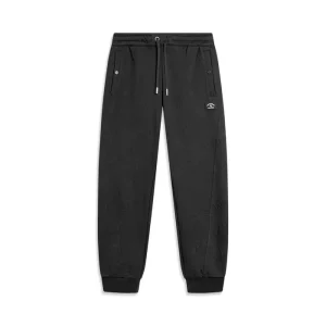 Li-Ning Way of Wade Love & Passion Embroidered Sweat Pants 'Black' AKLU017-1
