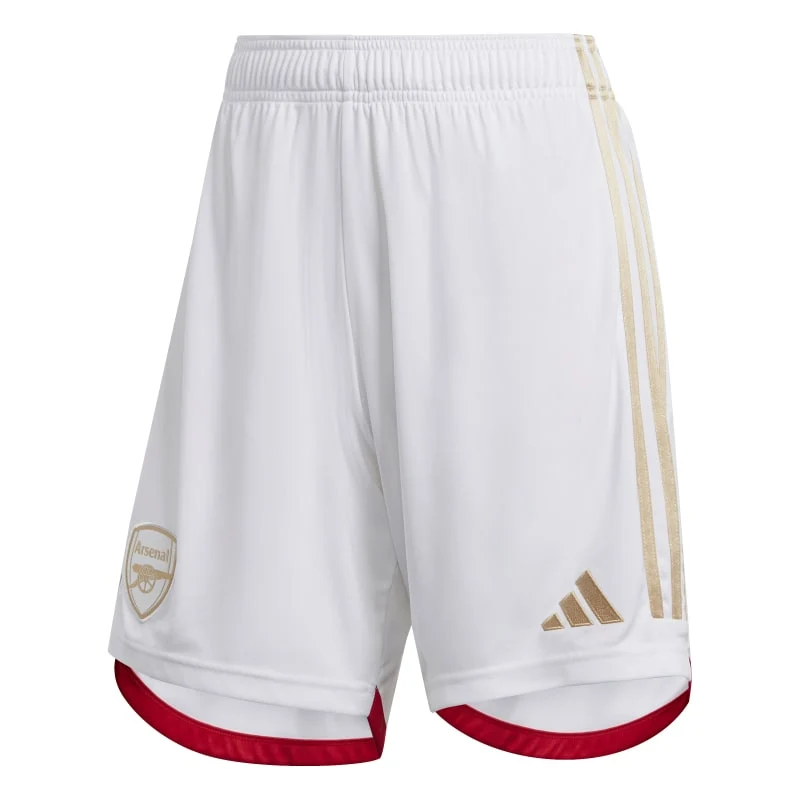 adidas Arsenal 23/24 Home Shorts Asia Sizing 'White Red' HR6924