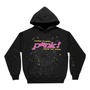 Sp5der P*nk Hoodie 'Black' 2406-1FW210106PH-BLAC