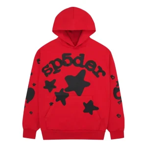 Sp5der Beluga Hoodie 'Red Black' SP5-BEL-HDRED