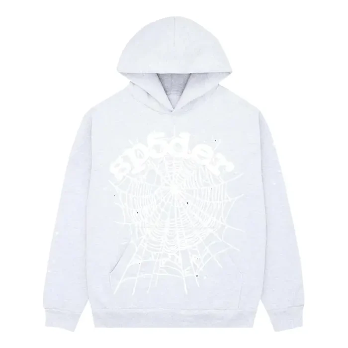 Sp5der OG Web Hoodie 'Heather Grey' 2406-1FW230106OWH-HEAT
