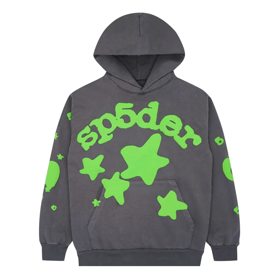 Sp5der Beluga Hoodie 'Slate Grey Green' SP5-BEL-SLTEHD