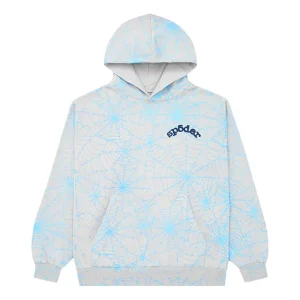 Sp5der AOP Web Hoodie 'Heather Grey' SP5-AOGRB-HD