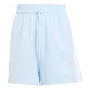 (WMNS) adidas Essentials 3-Stripes Cotton Shorts Asia Sizing 'Glow Blue White' JD0911