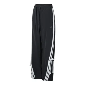 (WMNS) adidas Dance Loose Pants Asia Sizing 'Black White' JY7666