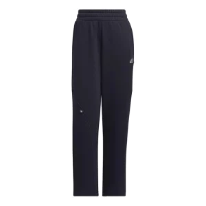 (WMNS) adidas FW24 Small Logo Fleece Joggers Asia Sizing 'Navy Silver' JJ3572