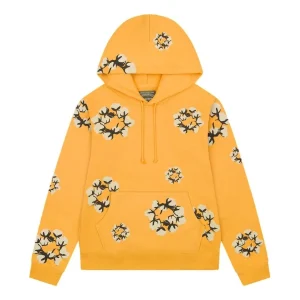 Denim Tears x Cactus Plant Flea Market Cotton Wreath Hoodie 'Yellow' DTCT-6027