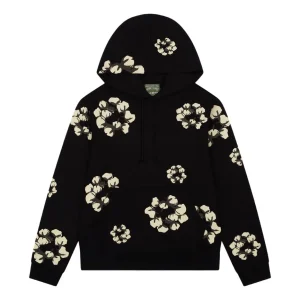 Denim Tears x Cactus Plant Flea Market Cotton Wreath Hoodie 'Black' DTCT-6048