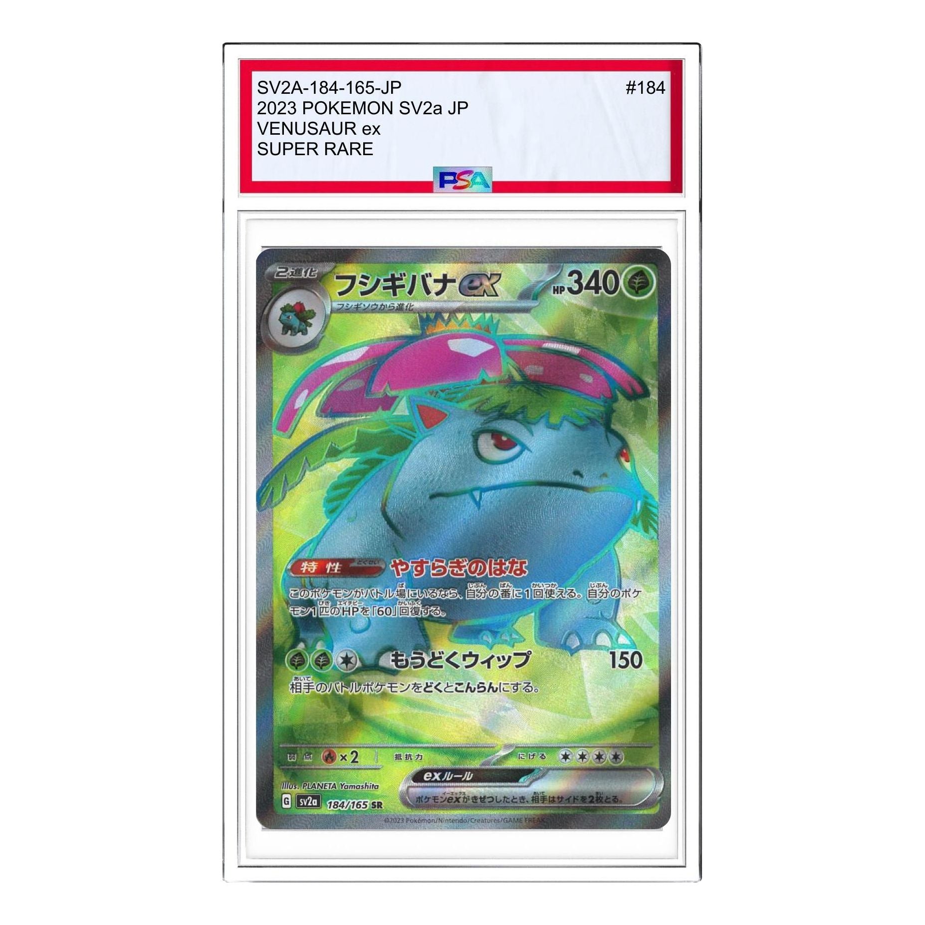 Pokemon Card JP 151 [SV2a 184/165] 'Venusaur SR' SV2A-184-165-JP