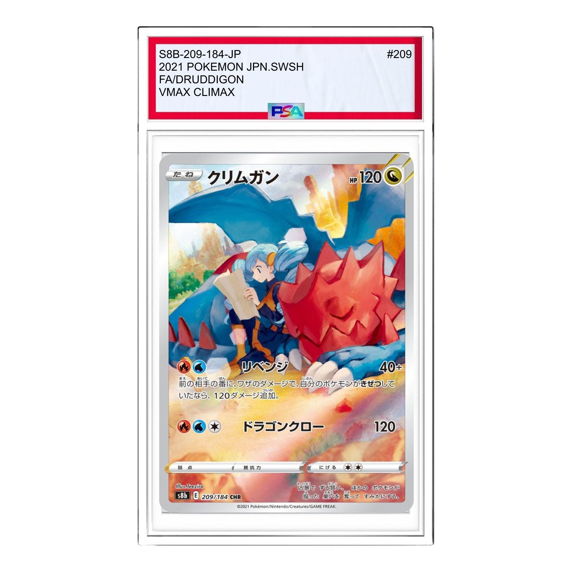 Pokemon Card JP VMAX Climax [s8b 209/184] 'Druddigon CHR' S8B-209-184-JP