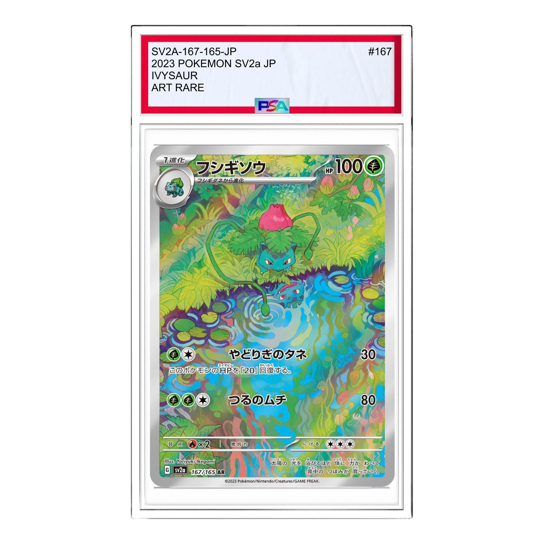 Pokemon Card JP 151 [SV2a 167/165] 'Ivysaur AR' SV2A-167-165-JP