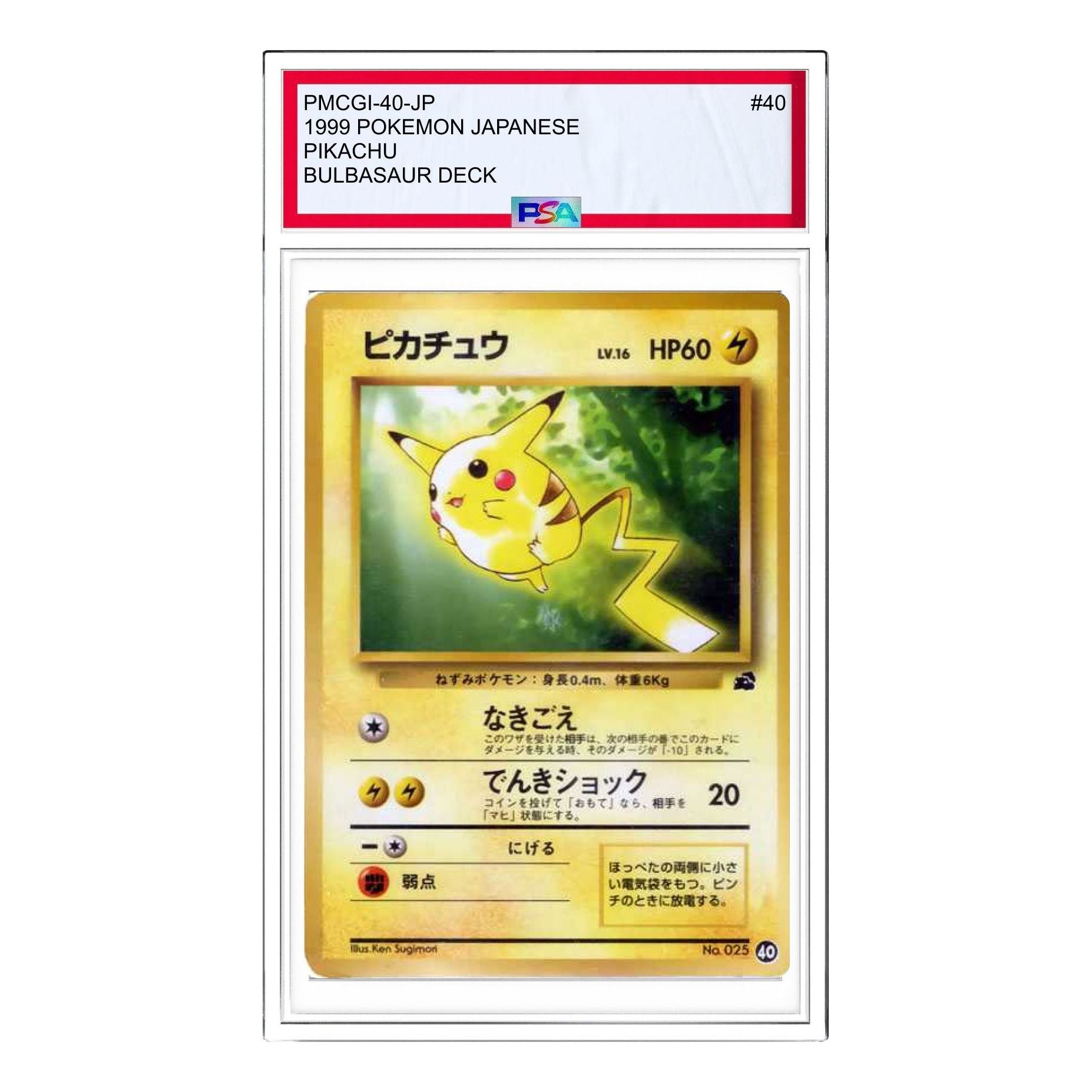 Pokemon Intro Pack [PMCGI 40] 'Pikachu: Old Back' PMCGI-40-JP