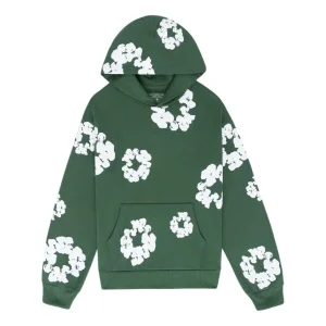 Denim Tears Cotton Wreath Hoodie 'Green White' 301-060-30