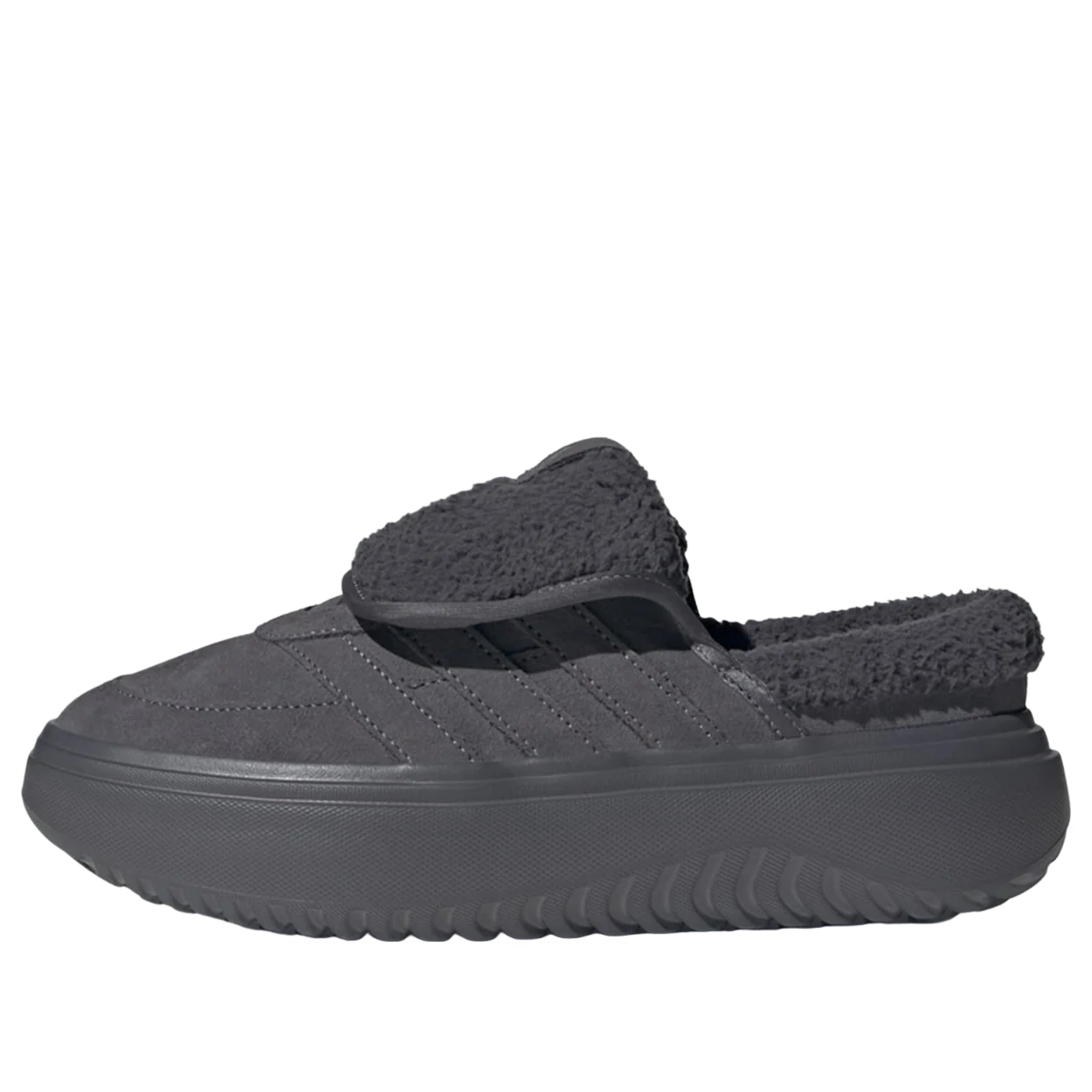 (WMNS) adidas Grand Court Mule 'Grey Five Silver Metallic' JS4999