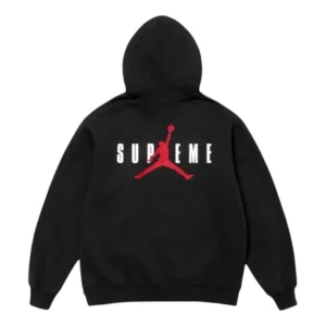 Air Jordan x Supreme Hooded Sweatshirt 'Black' HF0836-010
