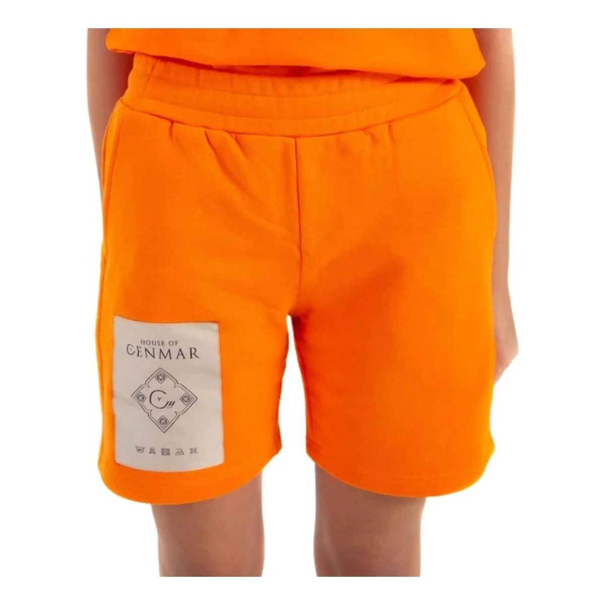 (WMNS) House of Cenmar Logo Patch Short 'Orange' HOC-OS30