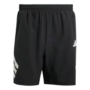 adidas Icon Three Stripes Shorts 'Black White' JE5673
