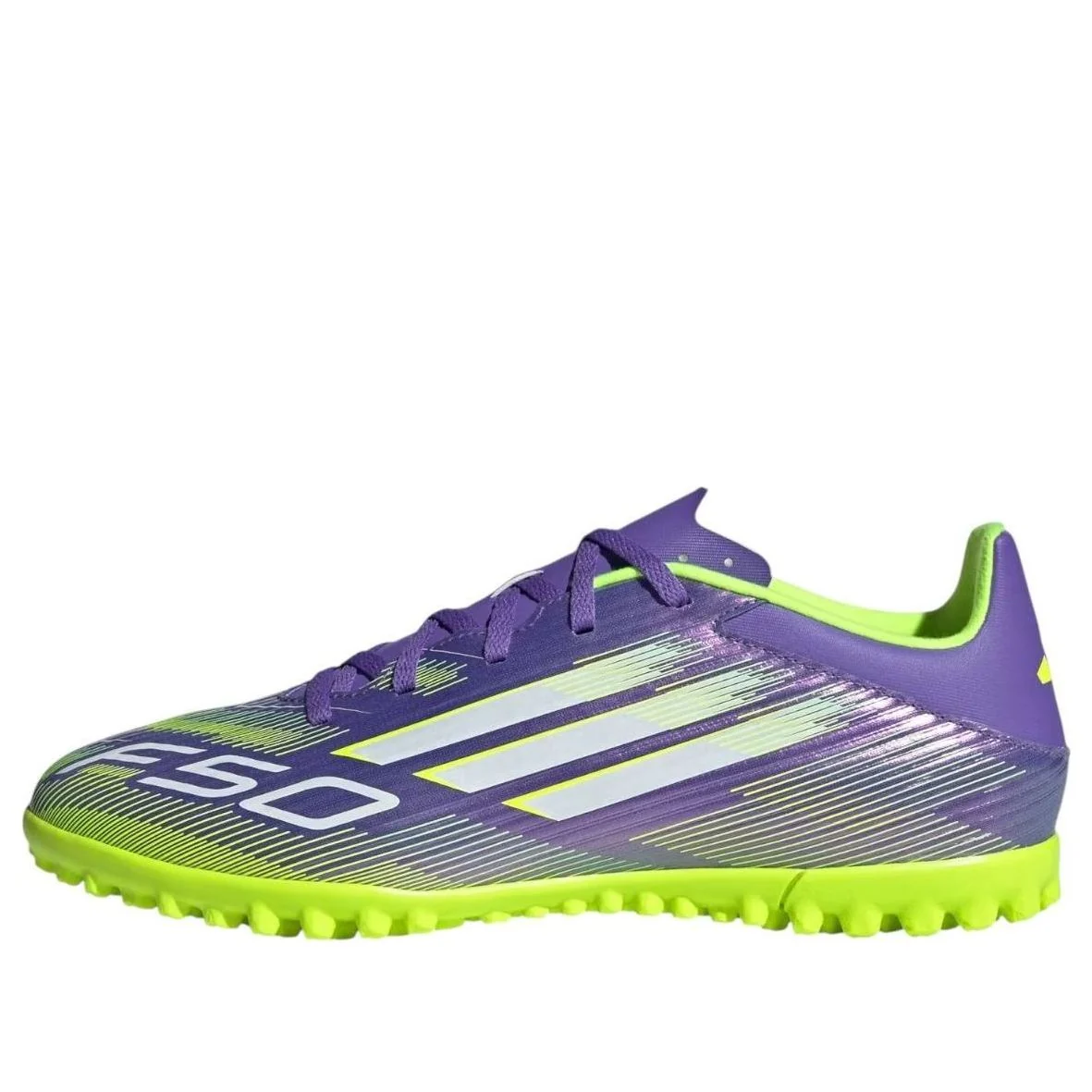 adidas F50 Club Turf 'Purple Rush Lucid Lemon' JI0026