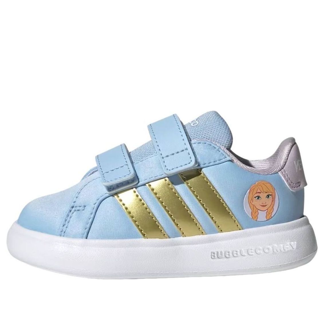 (TD) adidas x Disney Frozen Grand Court 3.0 'Glow Blue Gold Metallic' JQ4355
