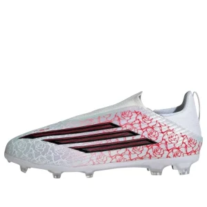 (GS) adidas F50 League Laceless FG 'White Black Lucid Red' KJ3780