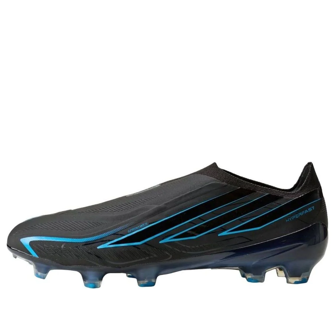 adidas F50 Hyperfast Elite Laceless FG 'Black Lucid Ray Blue' KJ6082