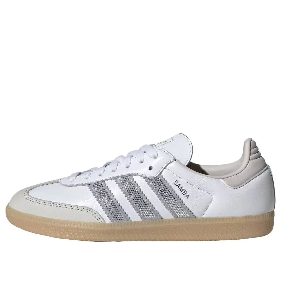(WMNS) adidas Samba OG 'White Silver Metallic' KK0063