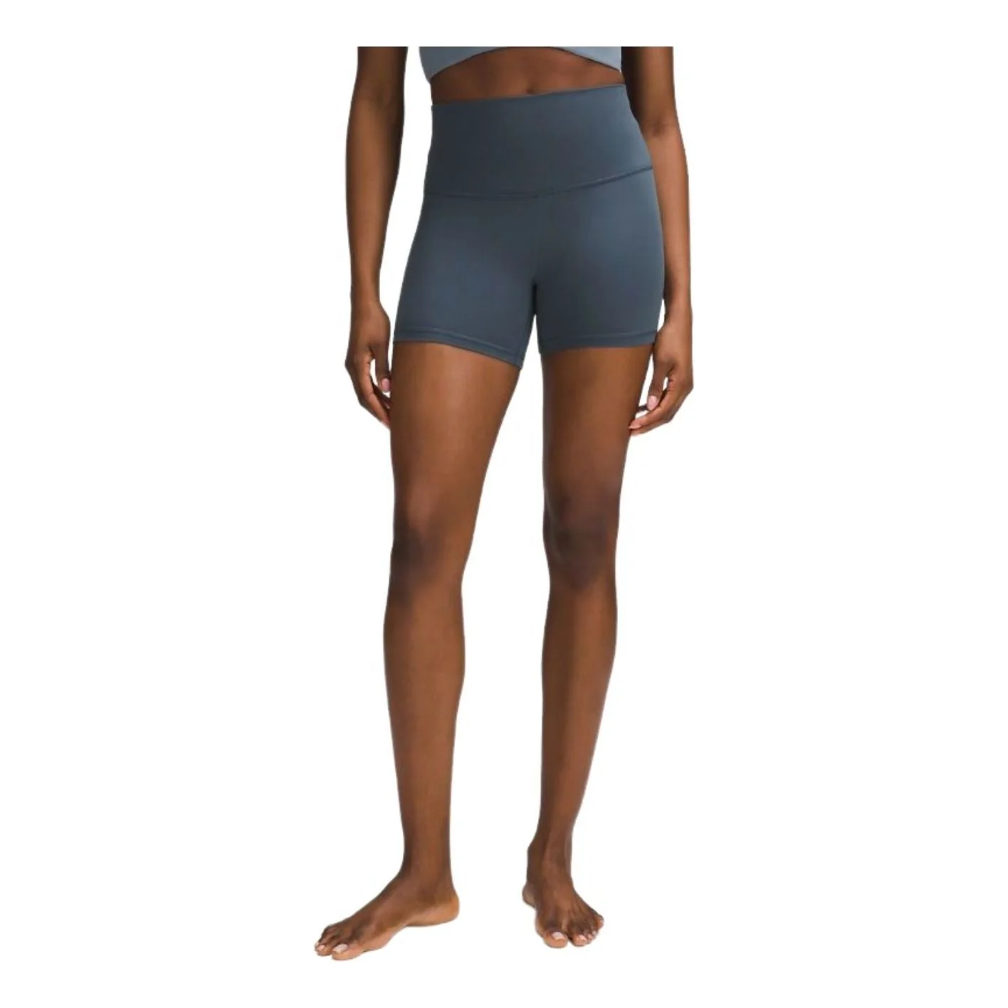 (WMNS) LULULEMON Align High-Rise Short 4" 'Iron Blue' LW7CJQS-664484469