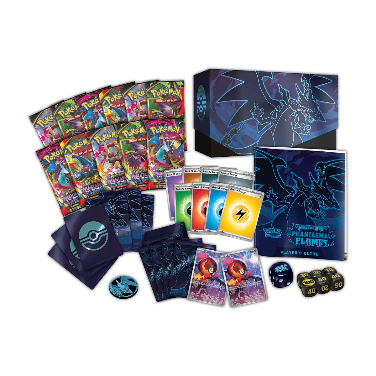 Pokemon Card Eng. 2025 Pokemon ME02: Phantasmal Flames Pokemon Center Exclusive Elite Trainer Box 10-10186-109 - Image 2