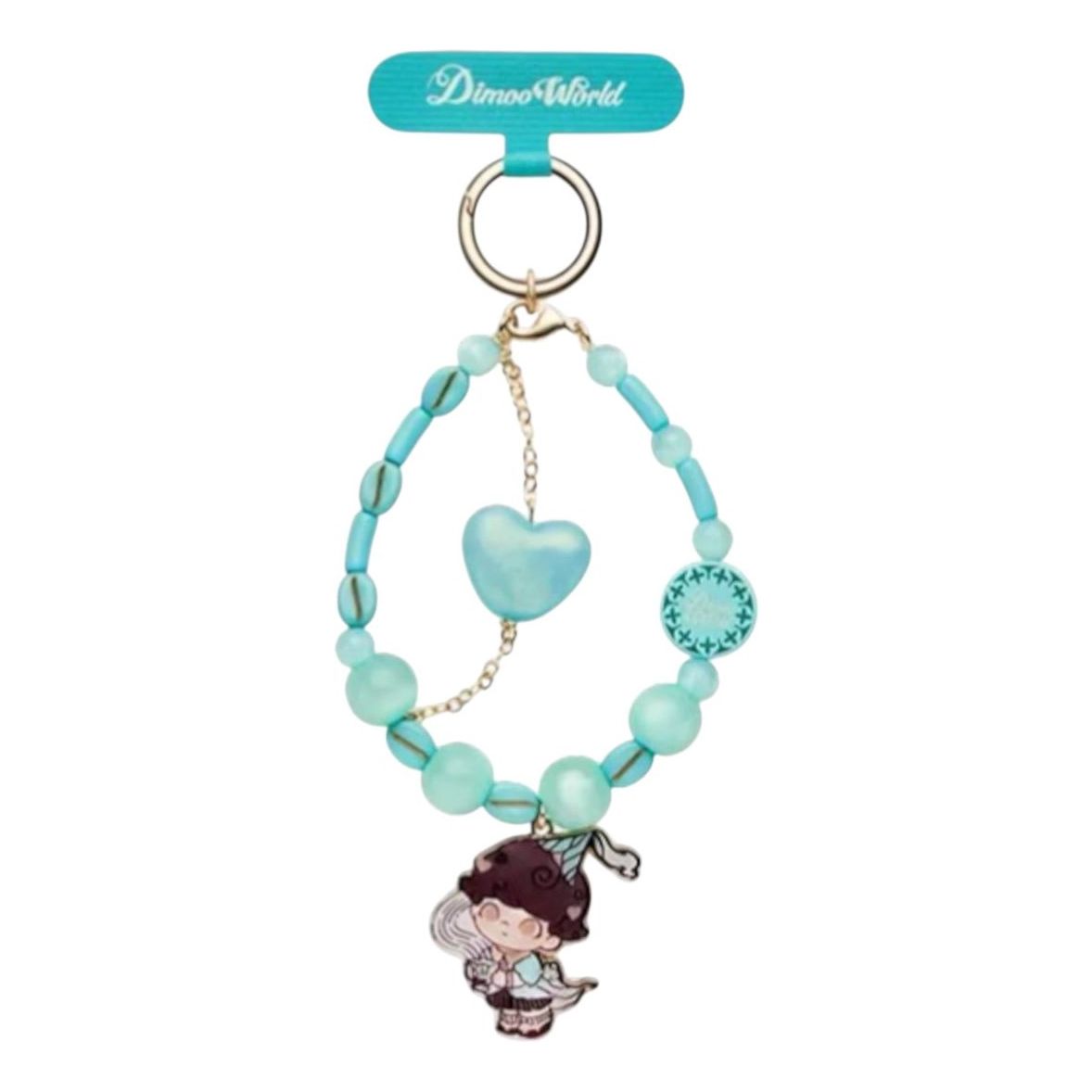 Pop Mart Dimoo Crush on Coffee Phone Charm 'Peppermint Heartbeat' PPMT-2508-0001-PH