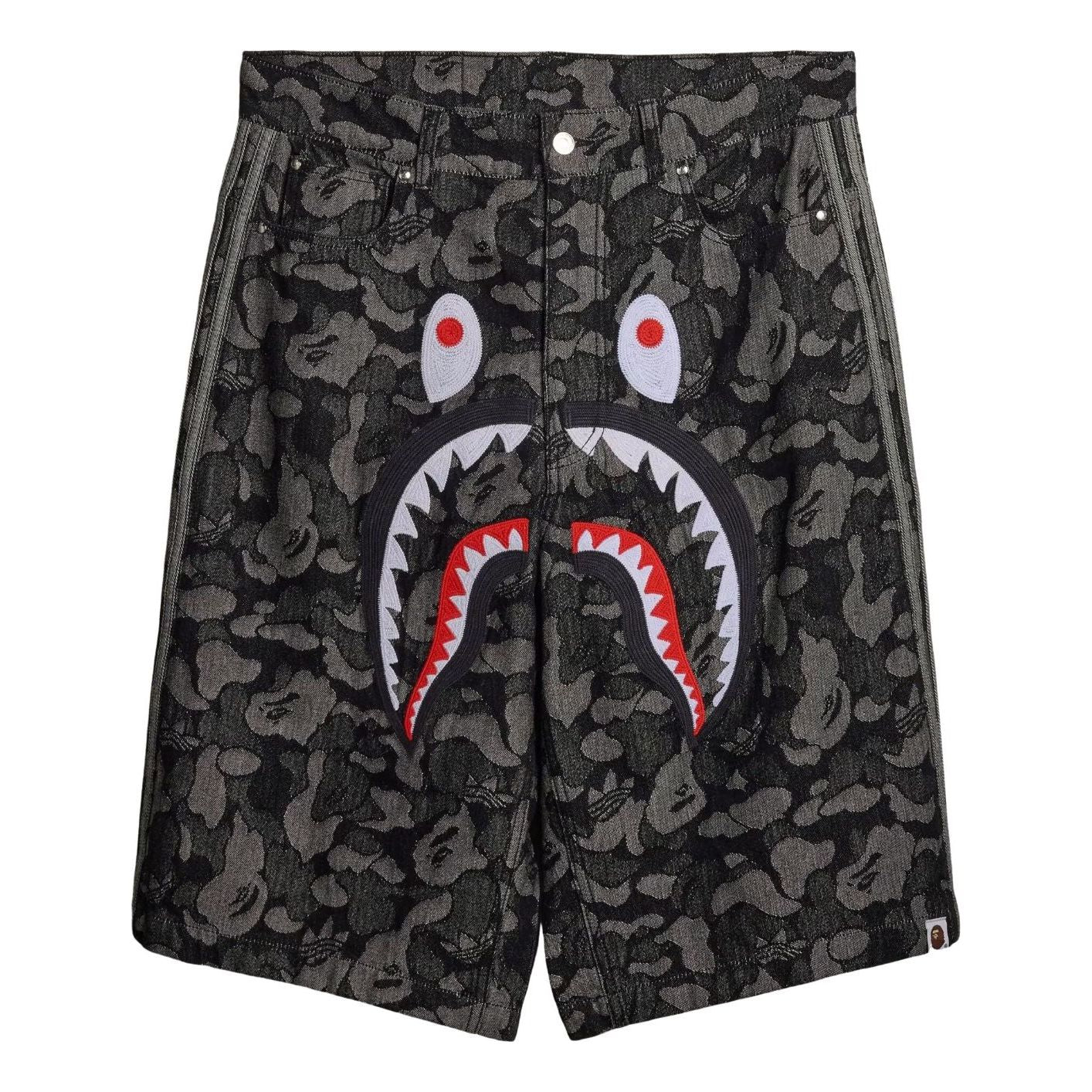 adidas x Bape Shark Denim Jorts 'Black' KF4917