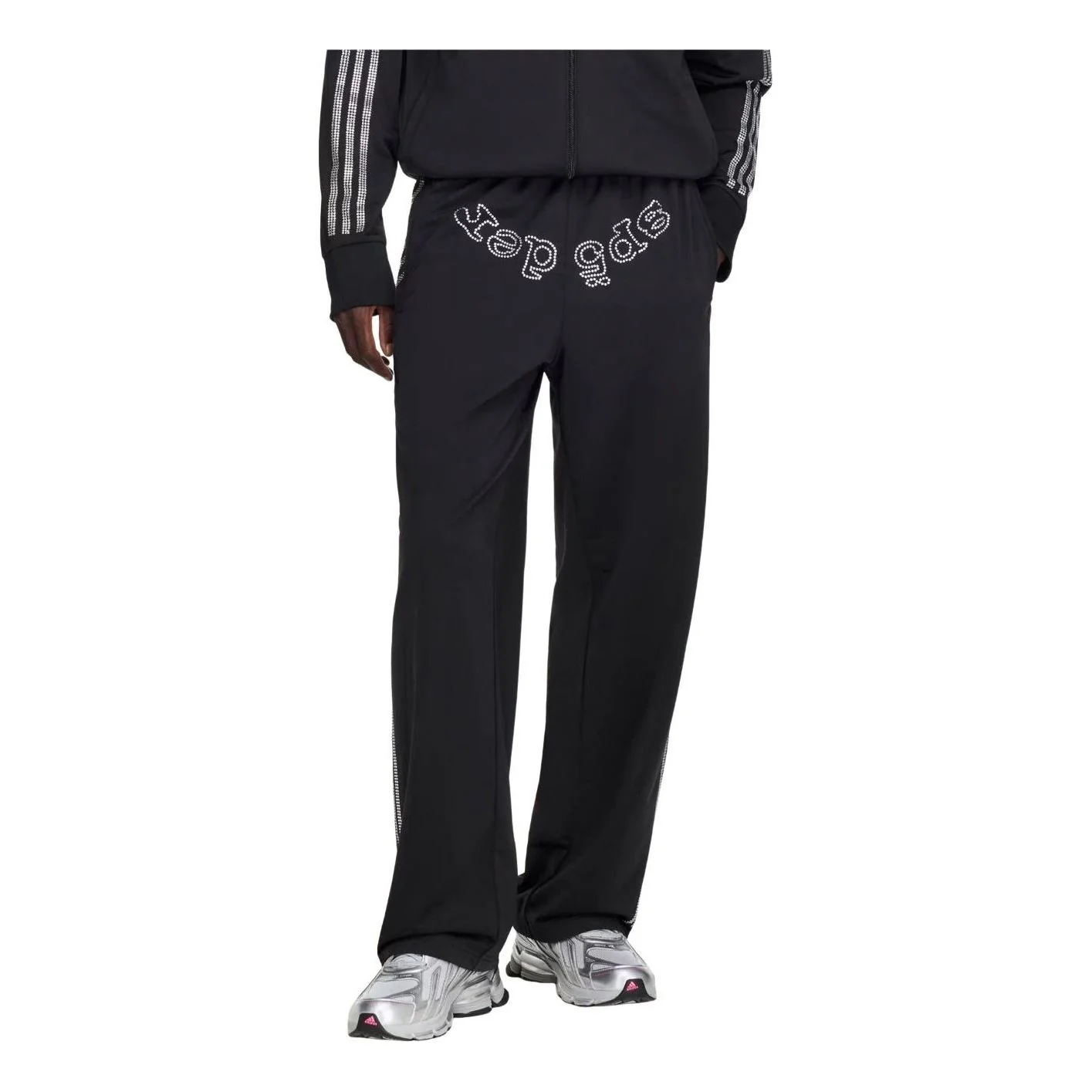 adidas x Sp5der Rhinestone Track Pant Asia Sizing 'Black' KQ8324