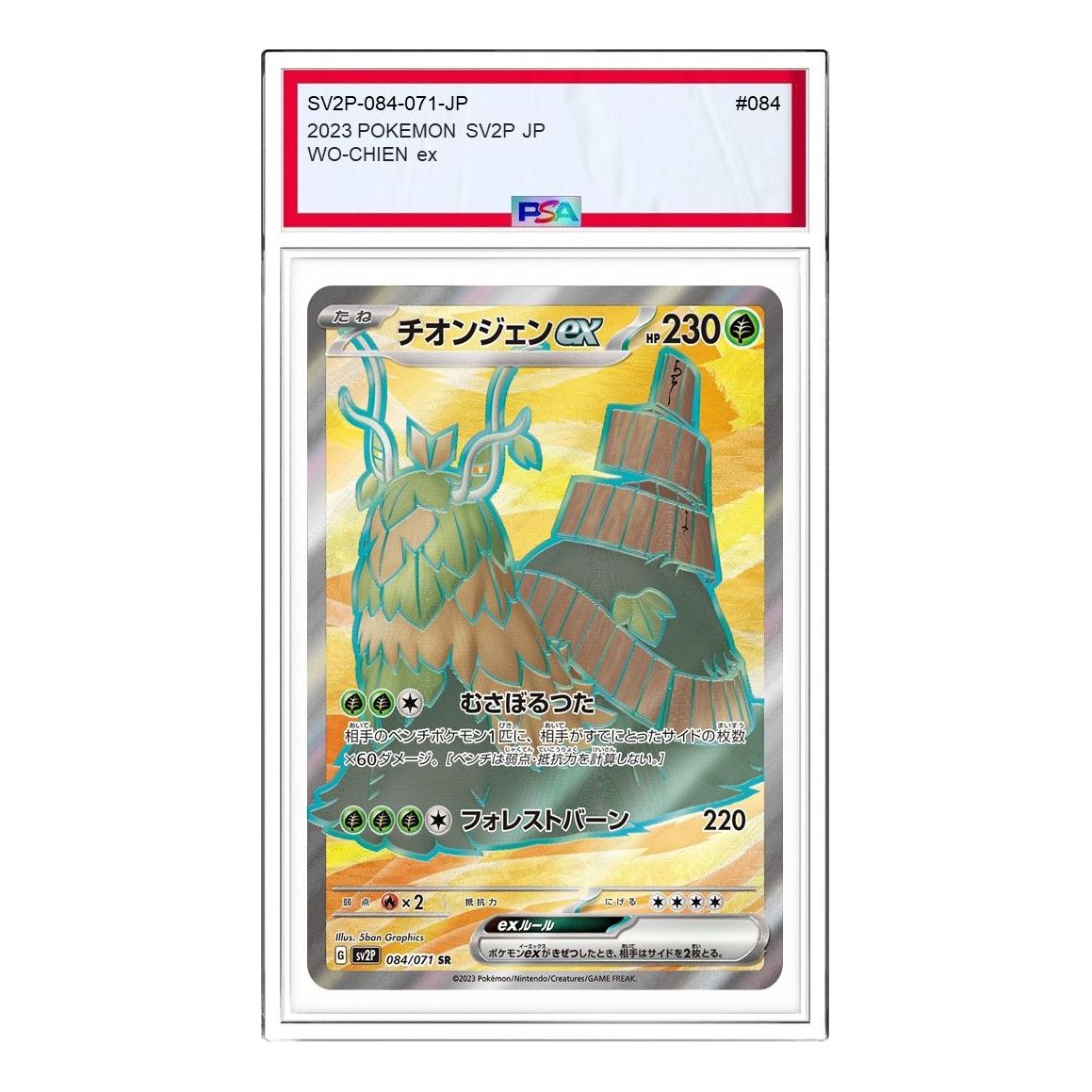 Pokemon Clay burst & Snow hazard [SV2P 084/071] 'Wo-Chien ex SR' SV2P-084-071-JP