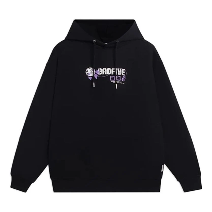 Li-Ning BadFive Hoops Graphic Hoodie 'Black' AWDSD37-4