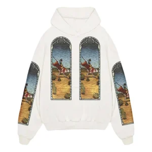 Who Decides War x EST Gee Stained Glass Hoodie 'White' WDSG627
