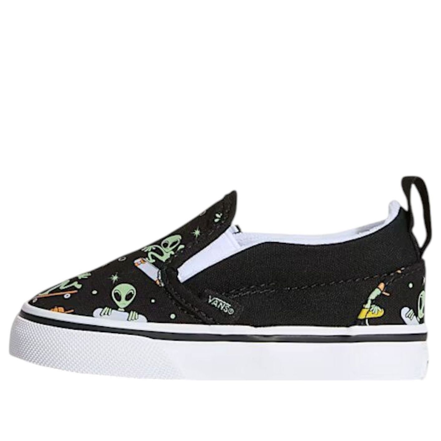 (TD) Vans Classic Slip-On V 'Black Green' VN000D0SYJ7