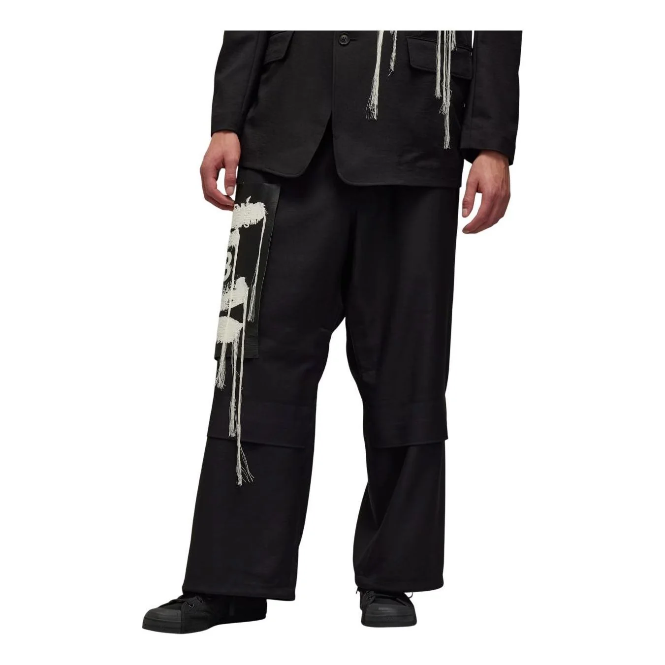adidas Y-3 Sport Uniform Patch Trousers Asia Sizing 'Black' JN3704