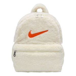 (GS) Nike Faux Fur 11L Backpack 'Coconut Milk Safety Orange' FZ1330-113