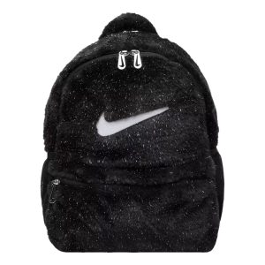 (GS) Nike Faux Fur 11L Backpack 'Black White' FZ1330-010