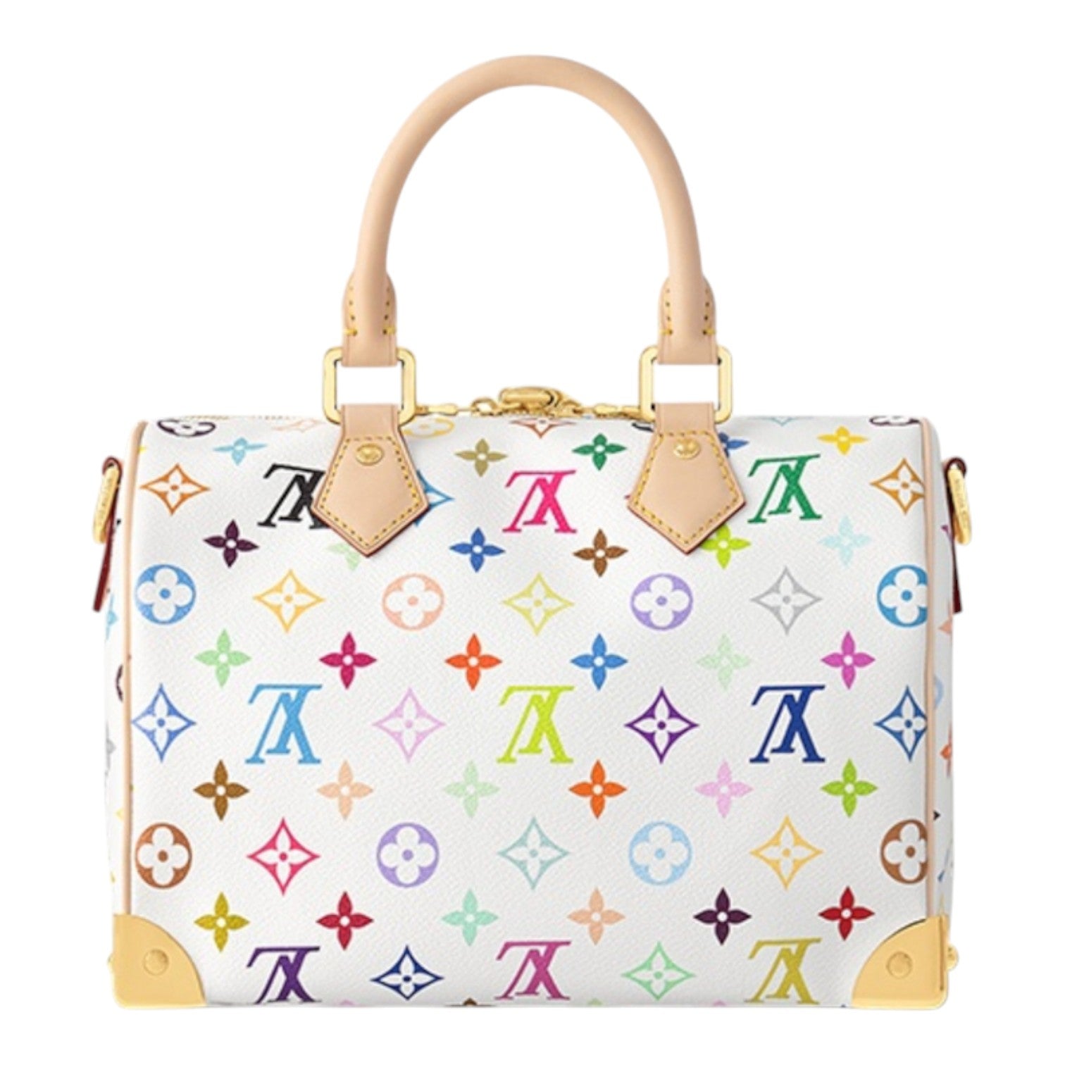 LOUIS VUITTON x Takashi Murakami Speedy Bandouliere 25 'White Multicolored' M13085 - Image 3