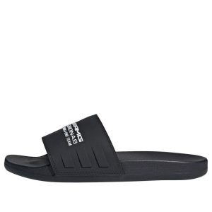 adidas x Mercedes AMG Adilette Slides Asia Sizing 'Petronas Formula One Team Core Black' JR1070